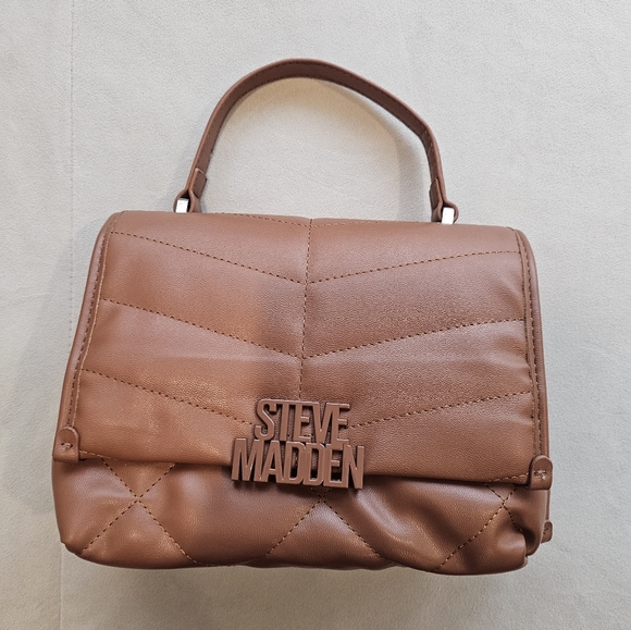 Steve Madden Brown Quilted Women's Bag - Picture 3 of 9